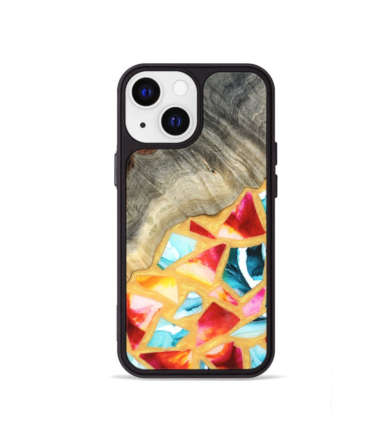 iPhone 13 mini Wood Phone Case - Huxley (Stained Glass, 821745)