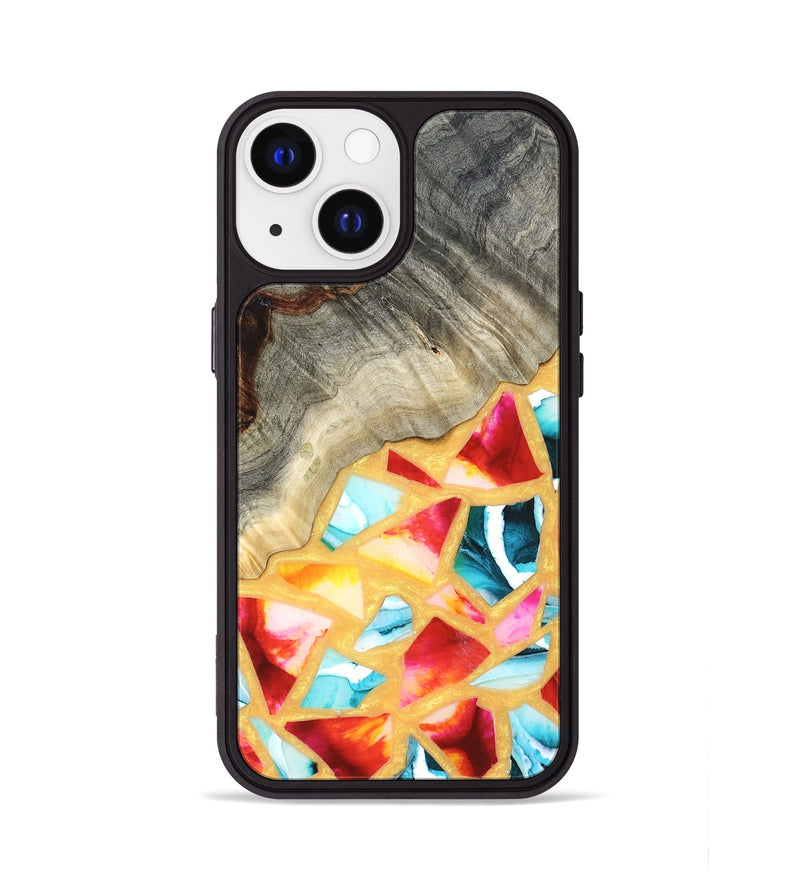 iPhone 13 Wood Phone Case - Huxley (Stained Glass, 821745)
