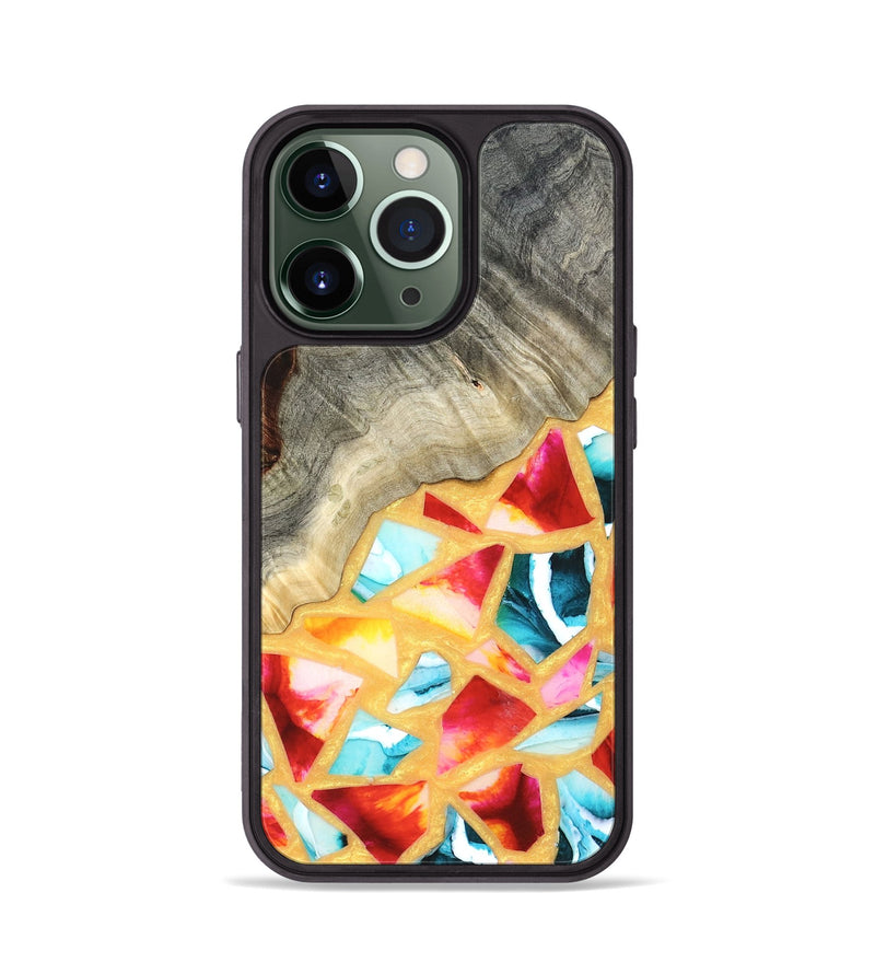 iPhone 13 Pro Wood Phone Case - Huxley (Stained Glass, 821745)
