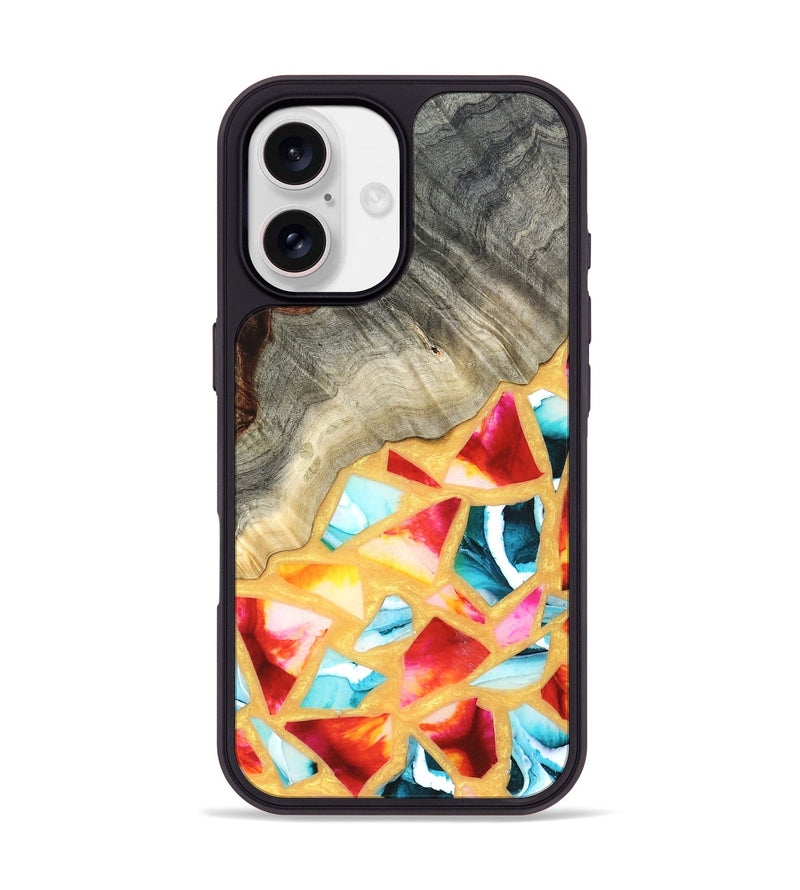 iPhone 17 Wood Phone Case - Huxley (Stained Glass, 821745)
