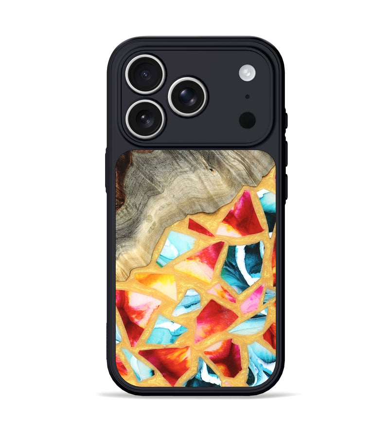 iPhone 17 Pro Wood Phone Case - Huxley (Stained Glass, 821745)