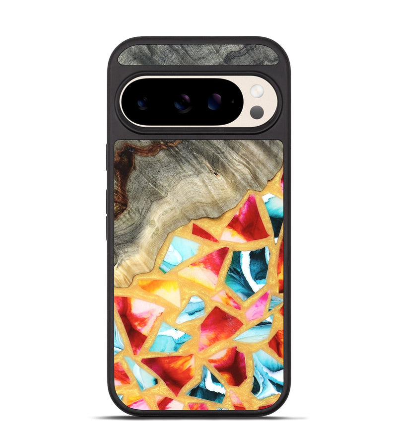 Pixel 10 Wood Phone Case - Huxley (Stained Glass, 821745)