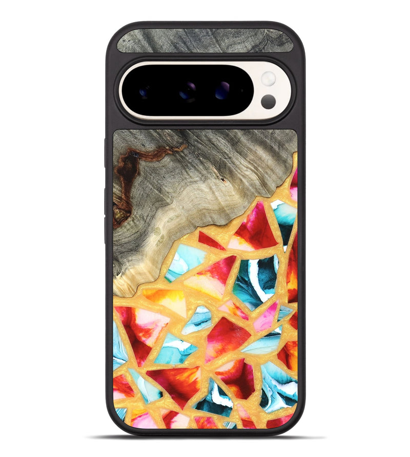 Pixel 9 Pro XL Wood Phone Case - Huxley (Stained Glass, 821745)
