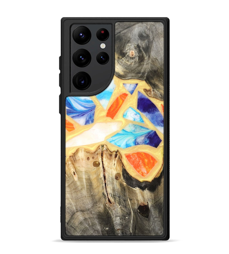 Galaxy S22 Ultra Wood Phone Case - Micah (Stained Glass, 821747)