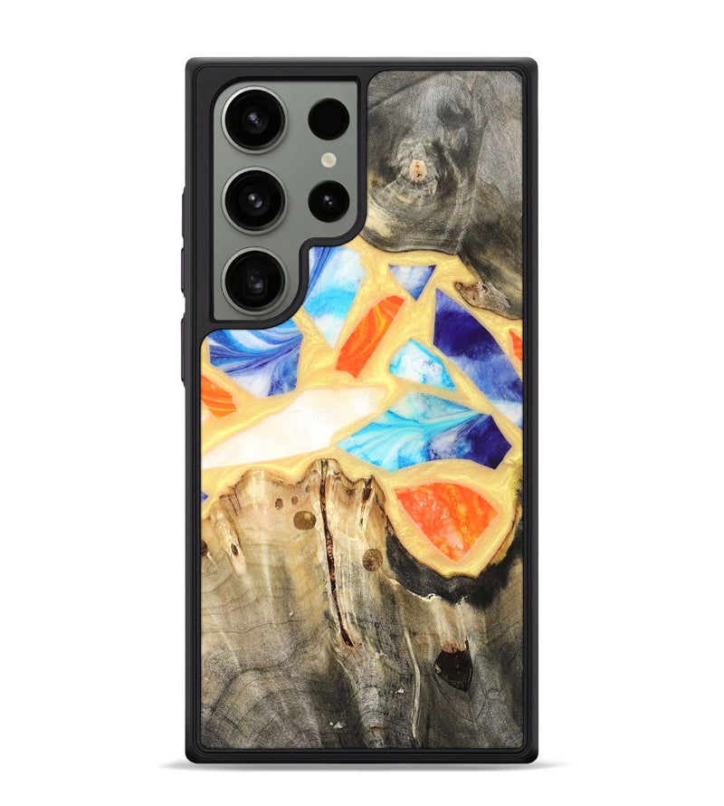 Galaxy S24 Ultra Wood Phone Case - Micah (Stained Glass, 821747)