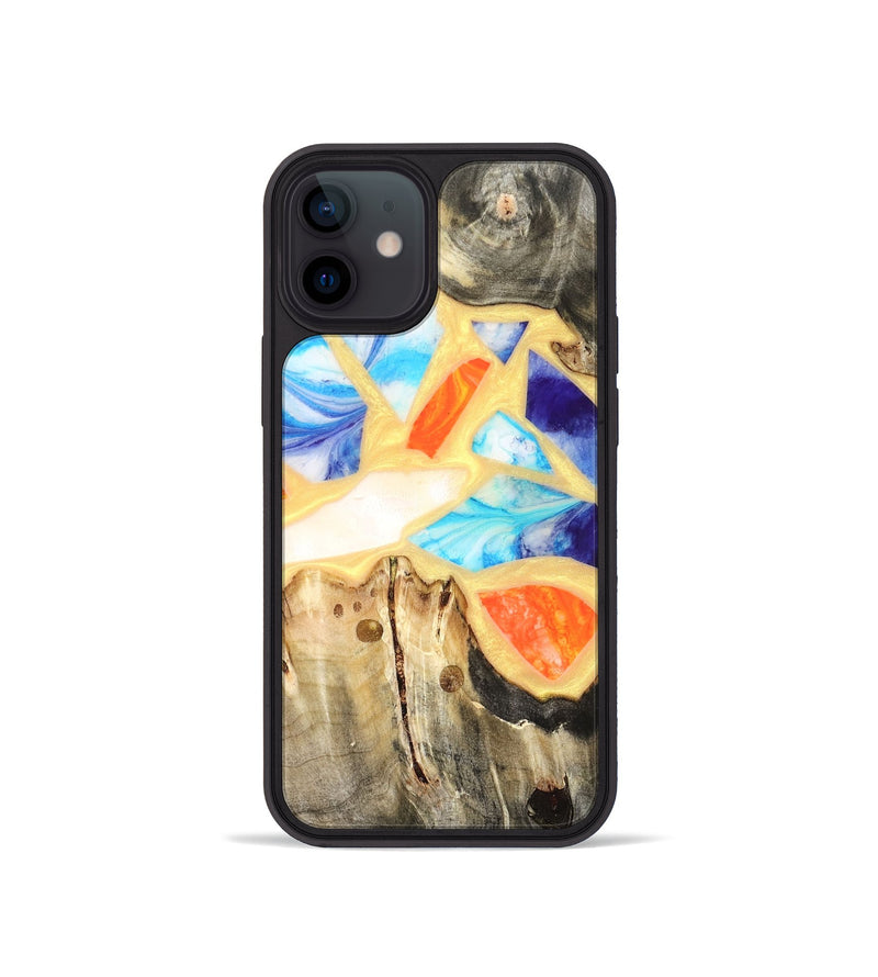 iPhone 12 mini Wood Phone Case - Micah (Stained Glass, 821747)