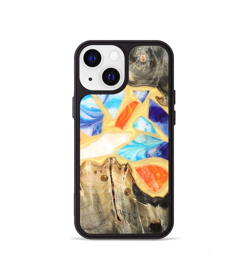iPhone 13 mini Wood Phone Case - Micah (Stained Glass, 821747)