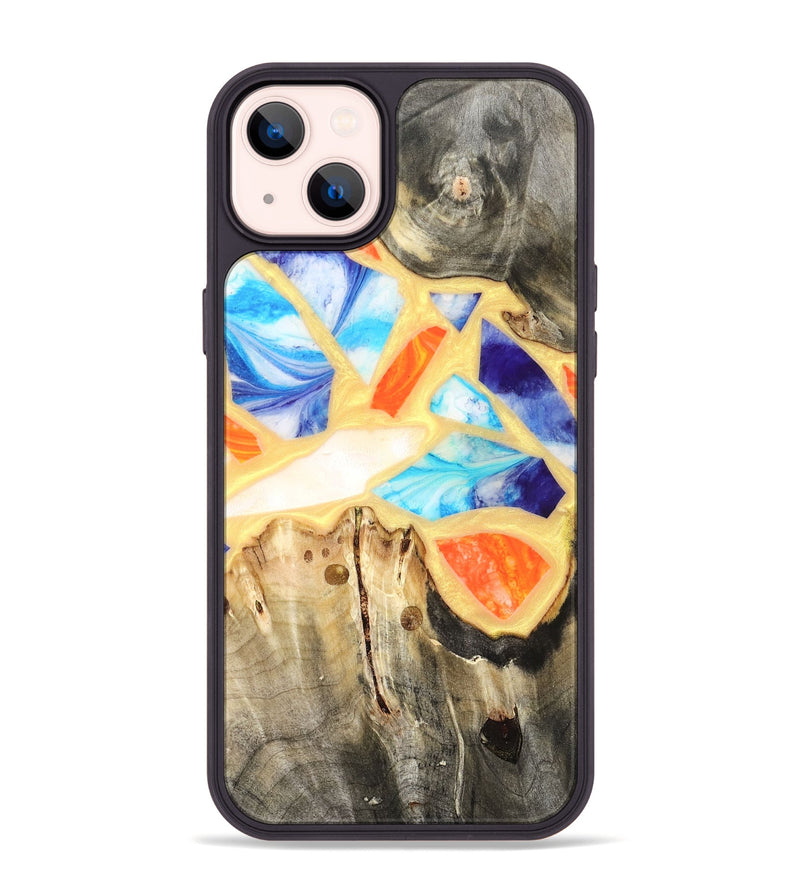 iPhone 14 Plus Wood Phone Case - Micah (Stained Glass, 821747)