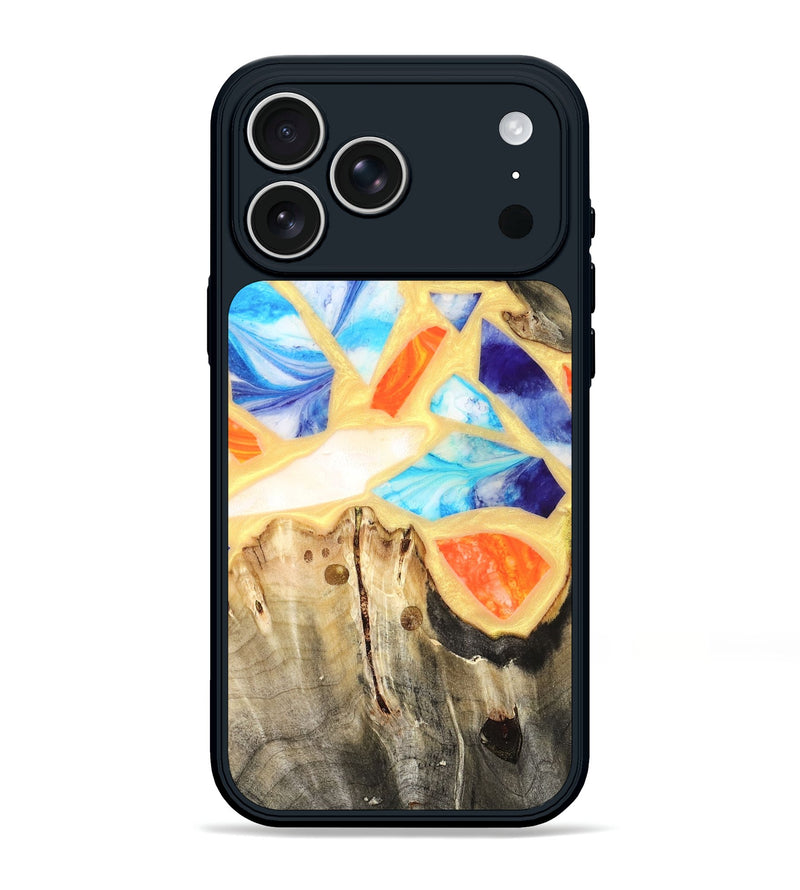 iPhone 17 Pro Max Wood Phone Case - Micah (Stained Glass, 821747)
