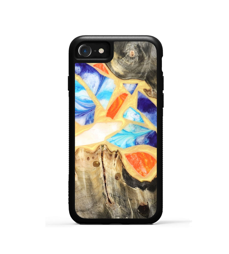 iPhone SE Wood Phone Case - Micah (Stained Glass, 821747)