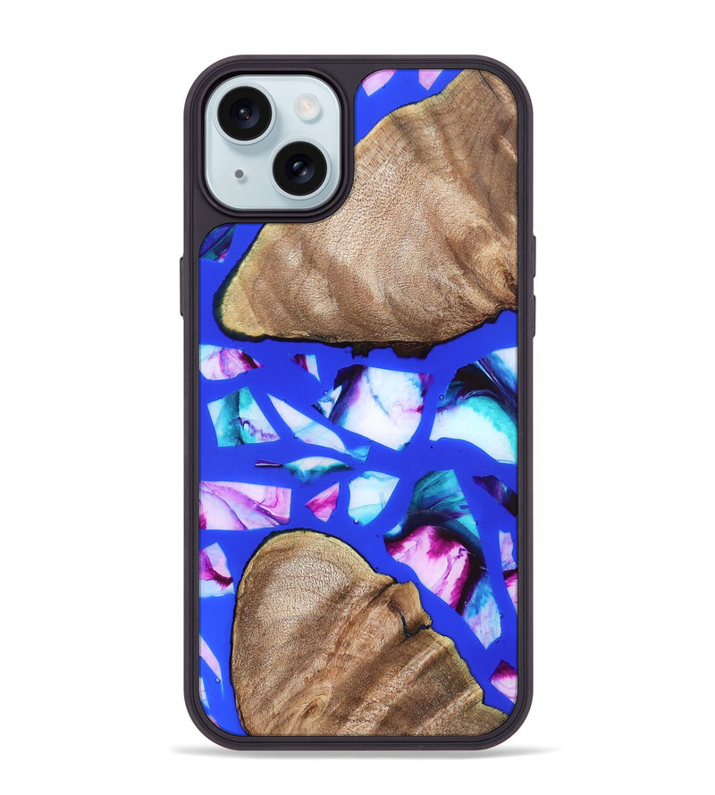 iPhone 15 Plus Wood Phone Case - Jaheim (Stained Glass, 821757)