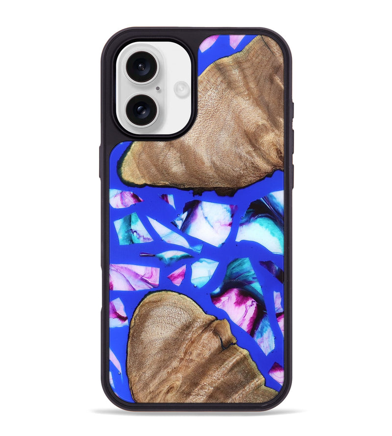iPhone 16 Plus Wood Phone Case - Jaheim (Stained Glass, 821757)