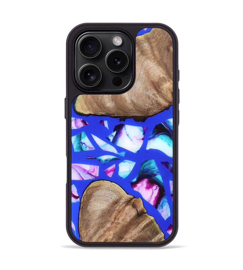 iPhone 16 Pro Wood Phone Case - Jaheim (Stained Glass, 821757)