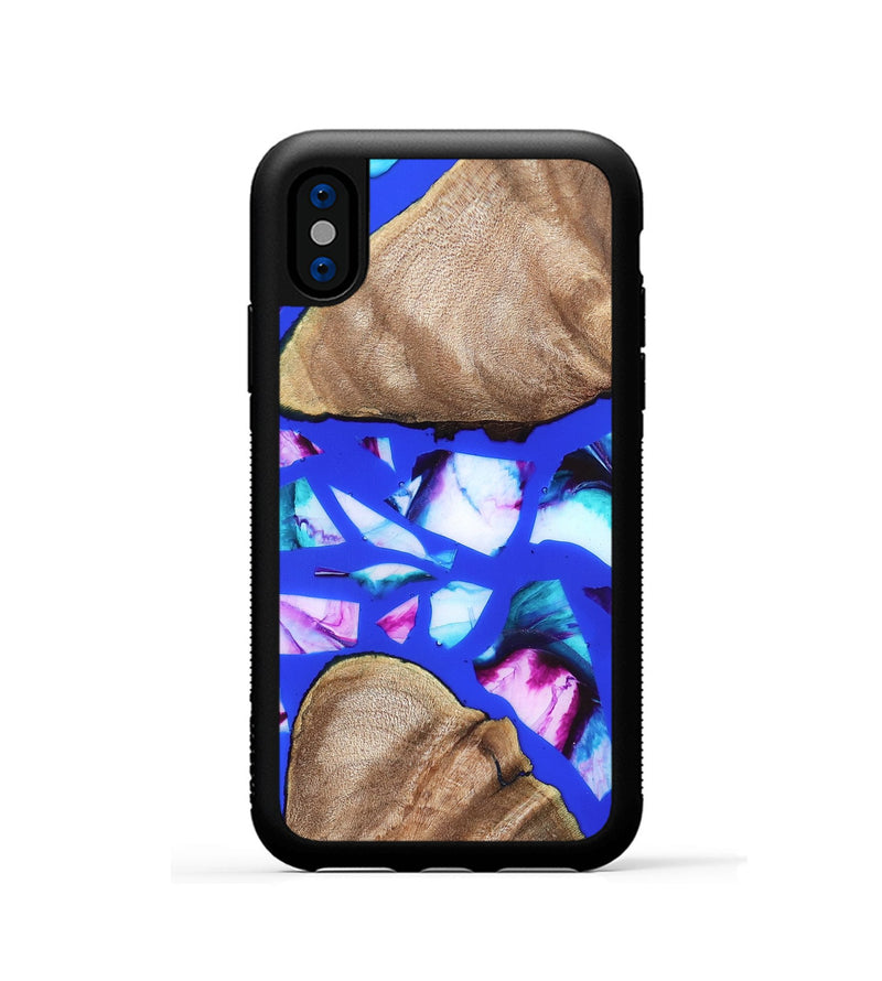iPhone Xs Wood Phone Case - Jaheim (Stained Glass, 821757)