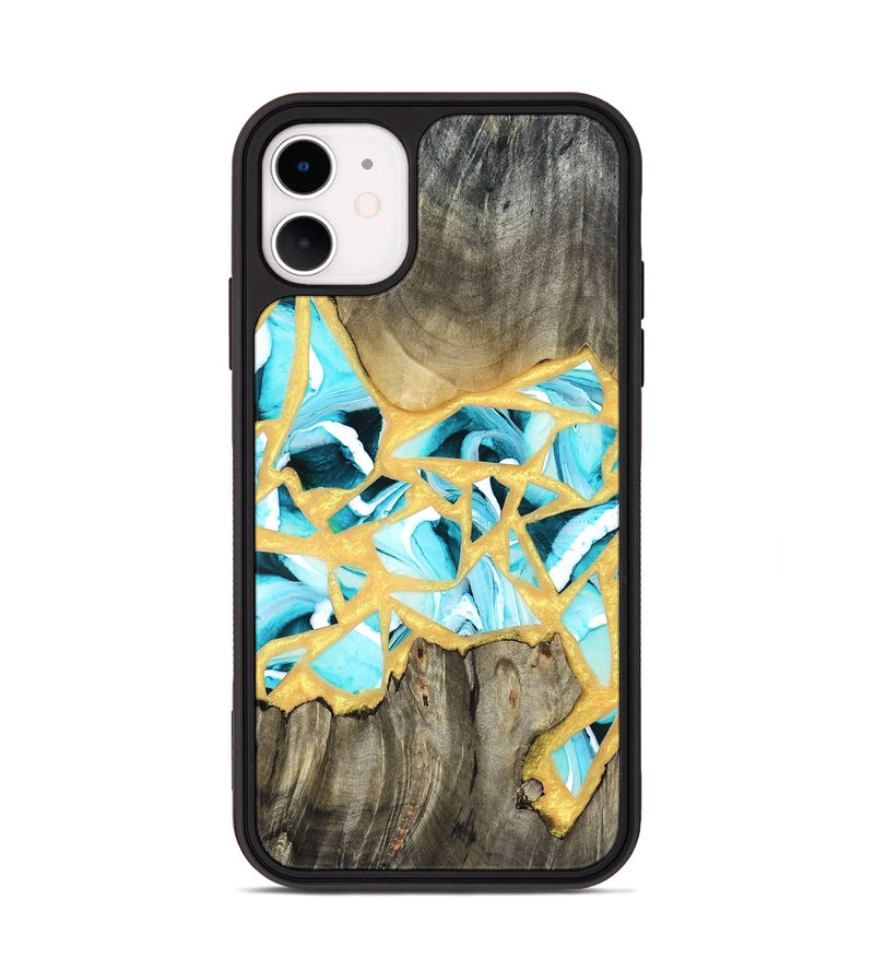 iPhone 11 Wood Phone Case - Lorine (Stained Glass, 821761)