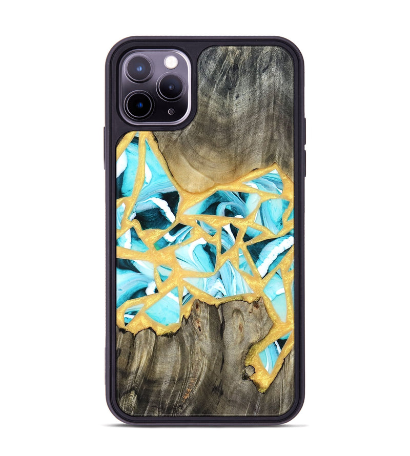iPhone 11 Pro Max Wood Phone Case - Lorine (Stained Glass, 821761)