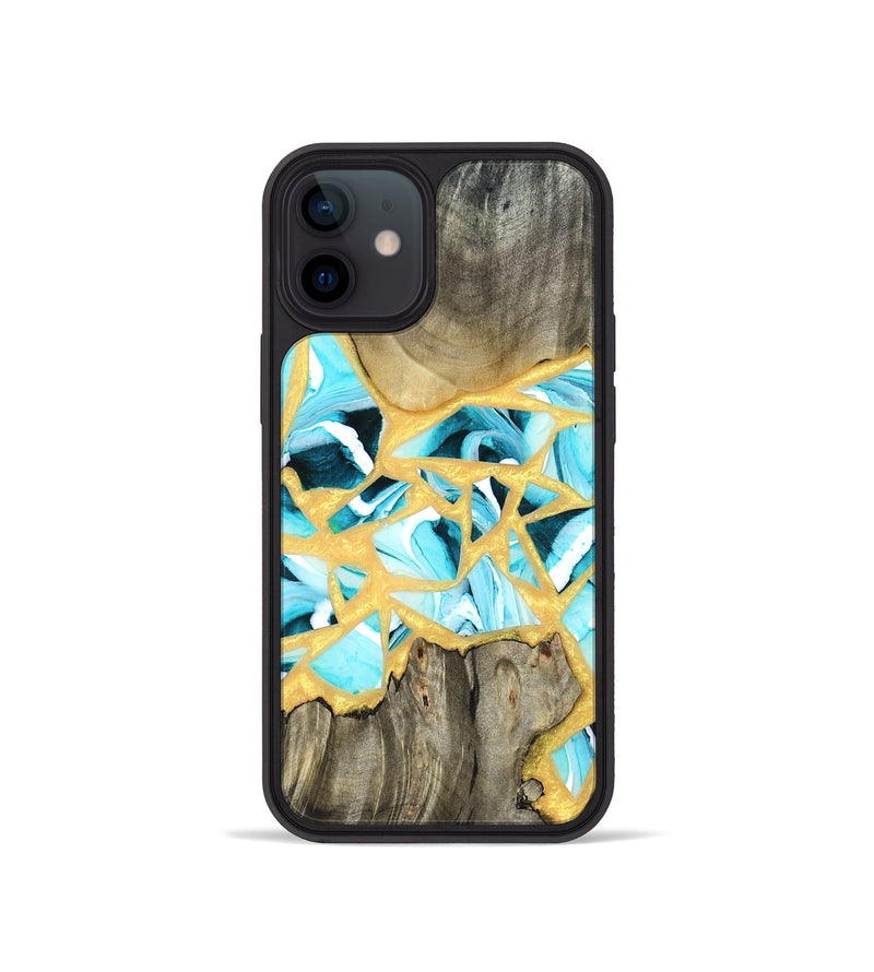 iPhone 12 mini Wood Phone Case - Lorine (Stained Glass, 821761)