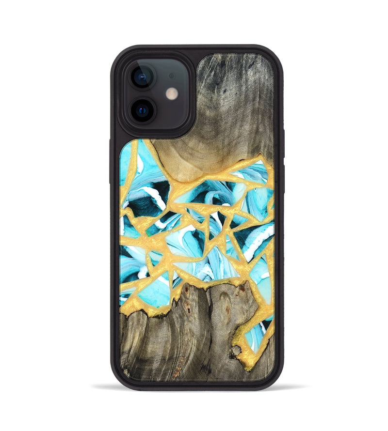 iPhone 12 Wood Phone Case - Lorine (Stained Glass, 821761)