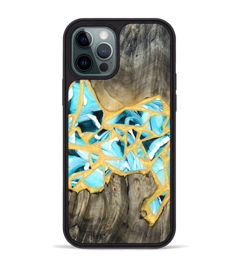iPhone 12 Pro Max Wood Phone Case - Lorine (Stained Glass, 821761)