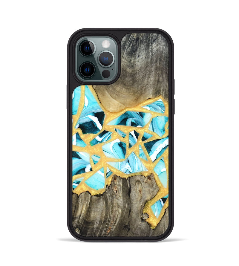 iPhone 12 Pro Wood Phone Case - Lorine (Stained Glass, 821761)