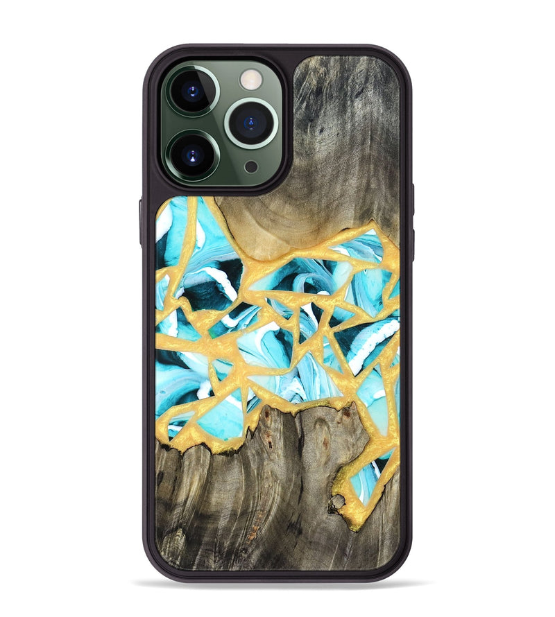 iPhone 13 Pro Max Wood Phone Case - Lorine (Stained Glass, 821761)