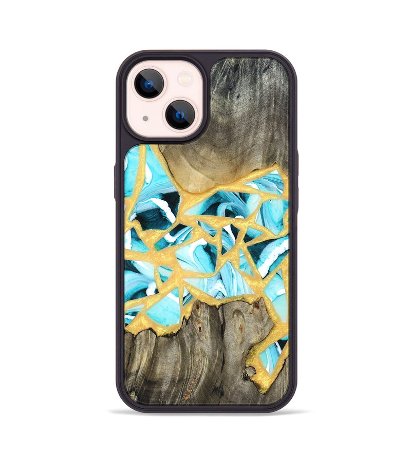 iPhone 14 Wood Phone Case - Lorine (Stained Glass, 821761)