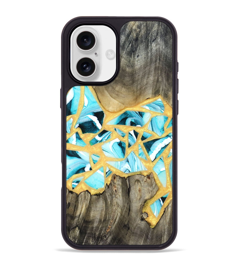 iPhone 16 Plus Wood Phone Case - Lorine (Stained Glass, 821761)