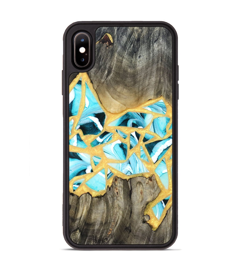 iPhone Xs Max Wood Phone Case - Lorine (Stained Glass, 821761)