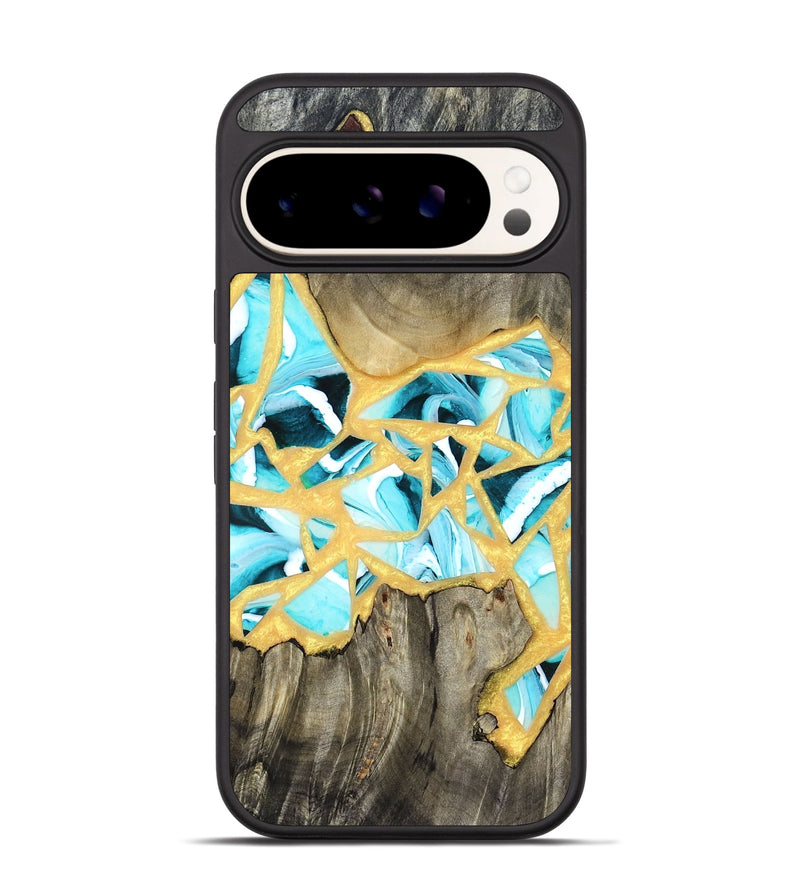 Pixel 9 Wood Phone Case - Lorine (Stained Glass, 821761)