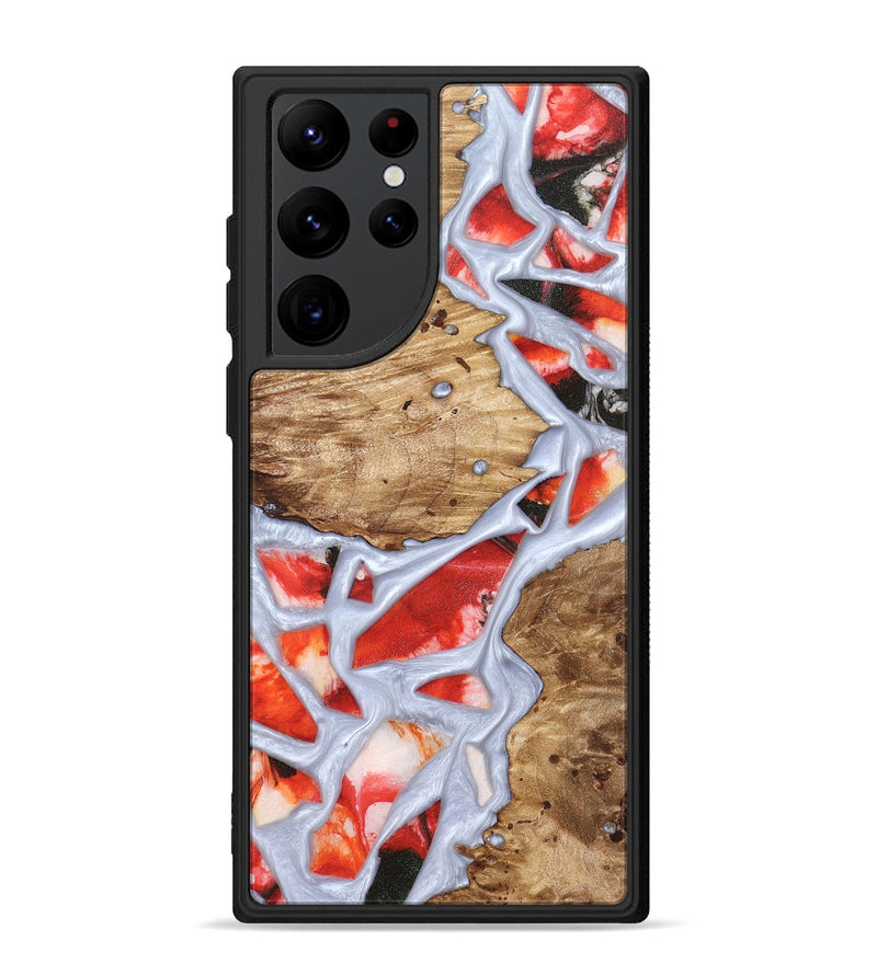 Galaxy S22 Ultra Wood Phone Case - Shavon (Stained Glass, 821763)
