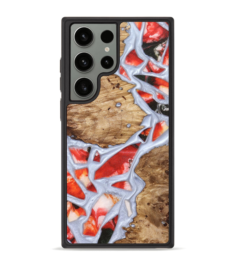 Galaxy S23 Ultra Wood Phone Case - Shavon (Stained Glass, 821763)