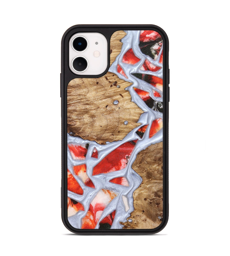 iPhone 11 Wood Phone Case - Shavon (Stained Glass, 821763)
