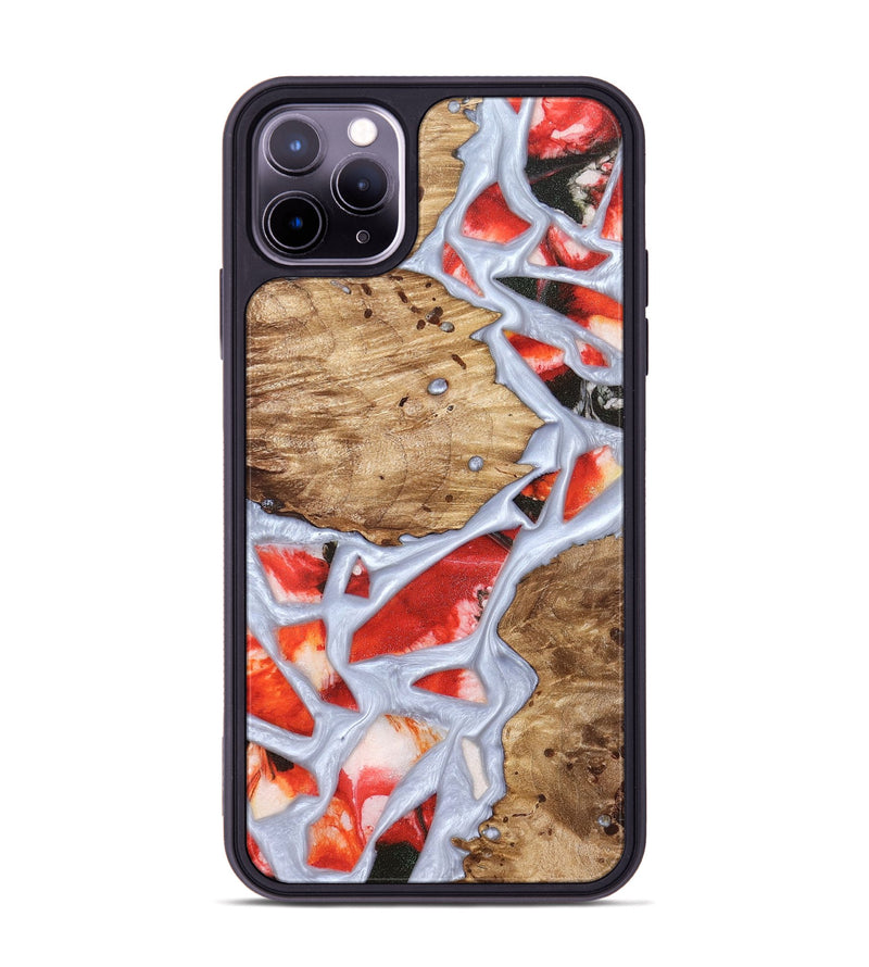 iPhone 11 Pro Max Wood Phone Case - Shavon (Stained Glass, 821763)