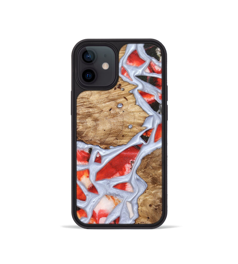 iPhone 12 mini Wood Phone Case - Shavon (Stained Glass, 821763)