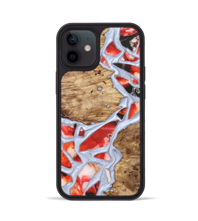 iPhone 12 Wood Phone Case - Shavon (Stained Glass, 821763)
