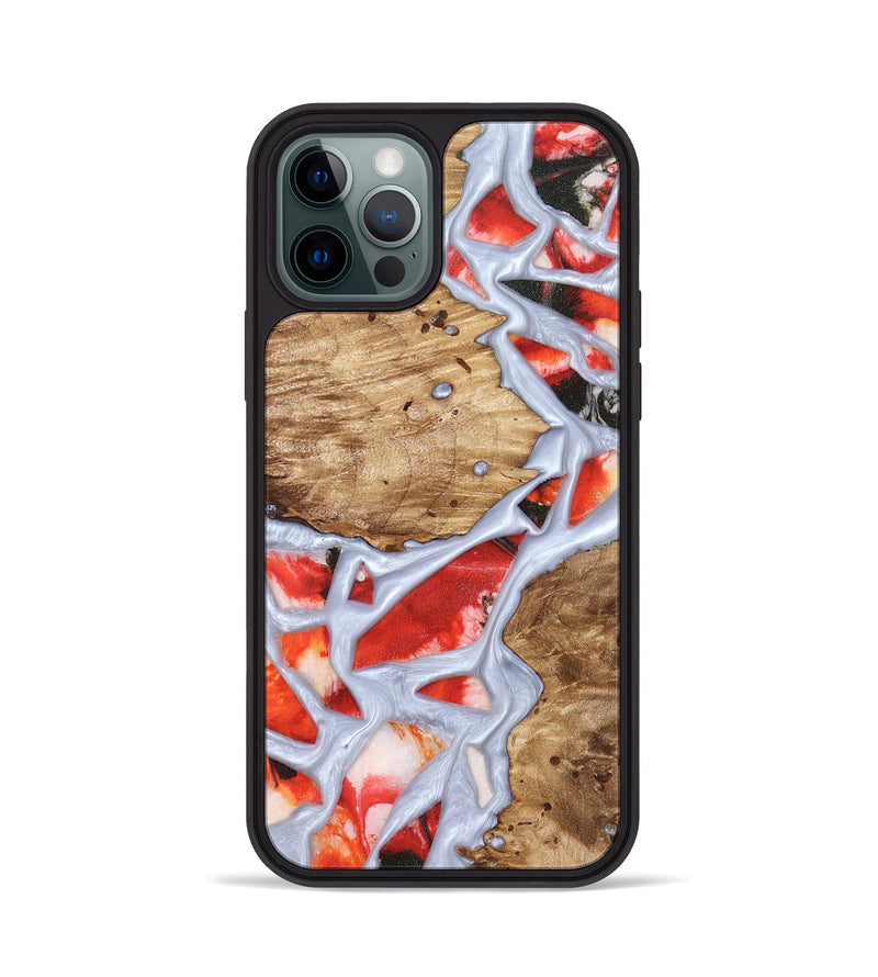iPhone 12 Pro Wood Phone Case - Shavon (Stained Glass, 821763)
