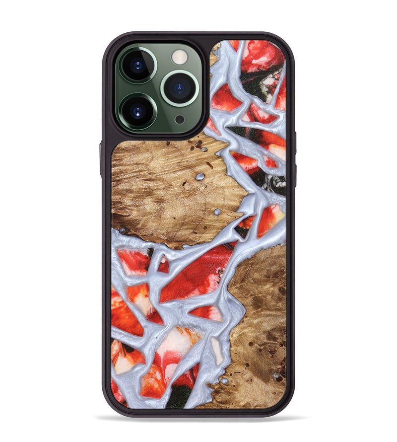iPhone 13 Pro Max Wood Phone Case - Shavon (Stained Glass, 821763)