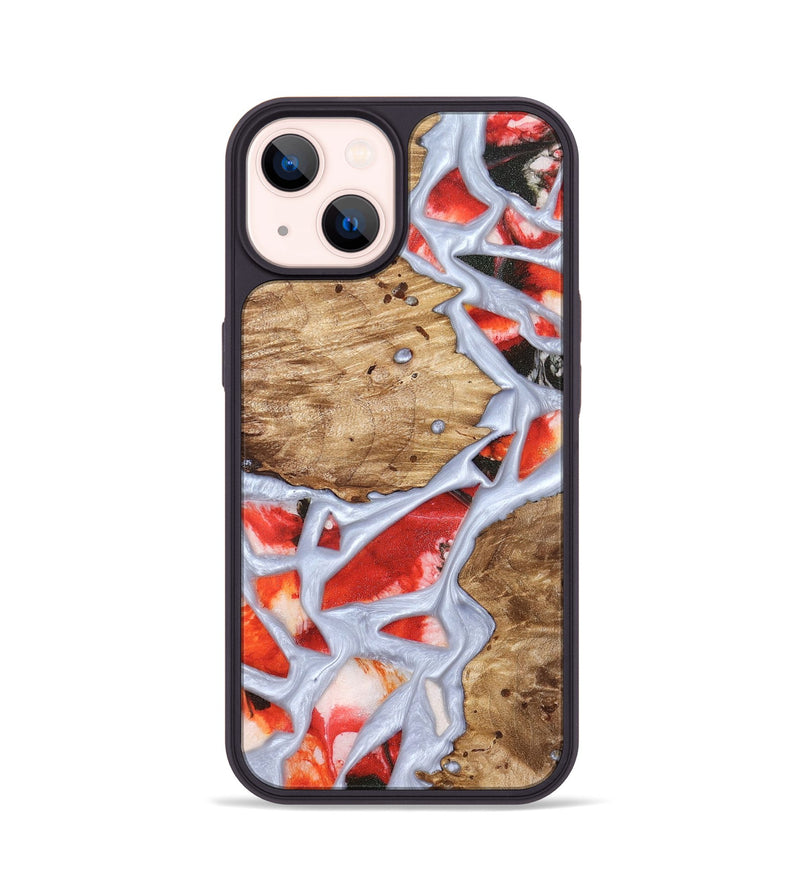 iPhone 14 Wood Phone Case - Shavon (Stained Glass, 821763)