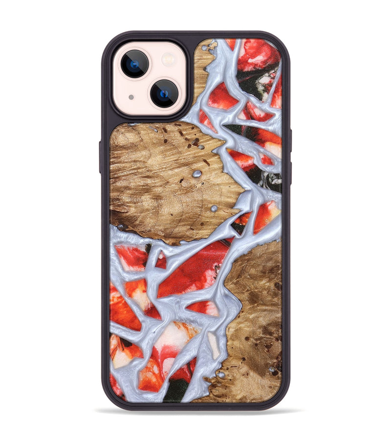 iPhone 14 Plus Wood Phone Case - Shavon (Stained Glass, 821763)