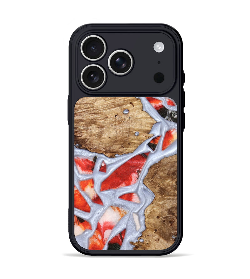 iPhone 17 Pro Wood Phone Case - Shavon (Stained Glass, 821763)
