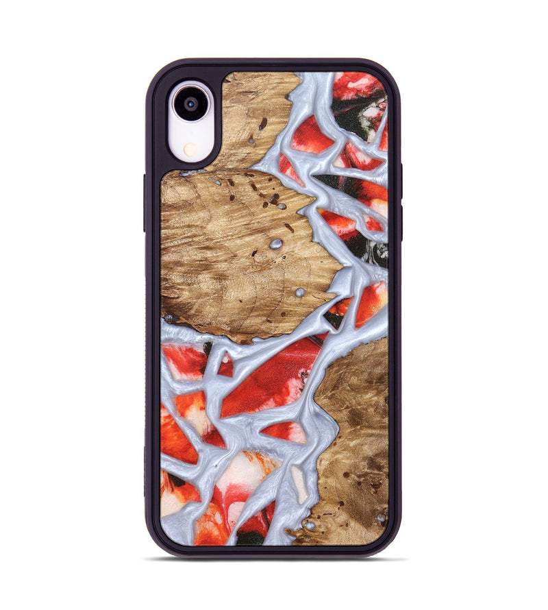 iPhone Xr Wood Phone Case - Shavon (Stained Glass, 821763)