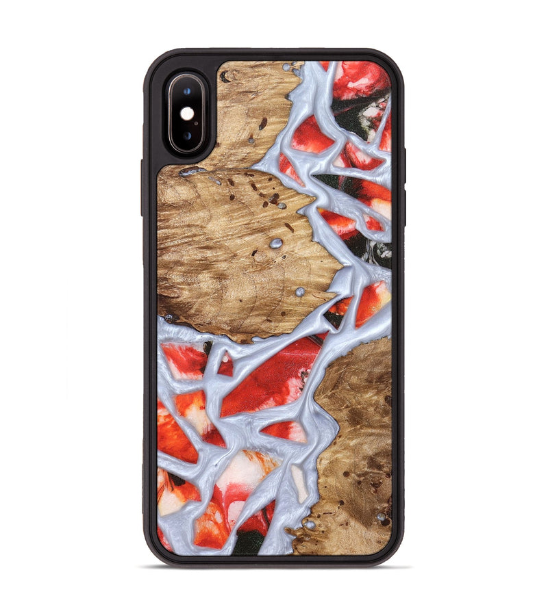 iPhone Xs Max Wood Phone Case - Shavon (Stained Glass, 821763)