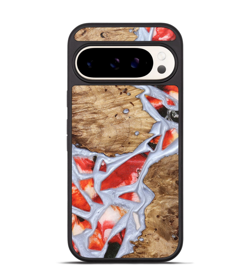 Pixel 9 Wood Phone Case - Shavon (Stained Glass, 821763)