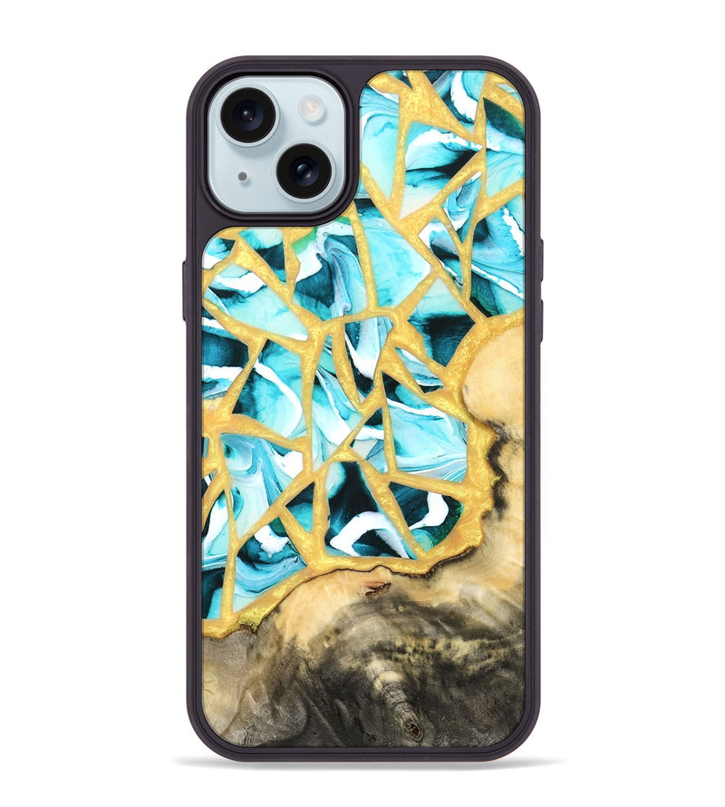 iPhone 15 Plus Wood Phone Case - Harmoni (Stained Glass, 821765)
