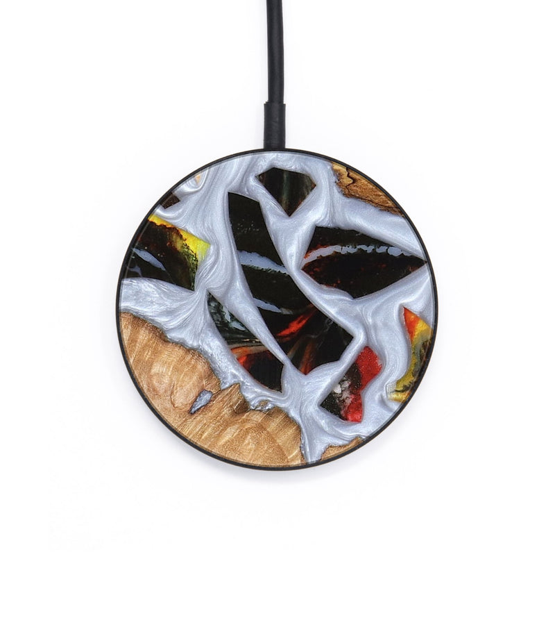 Circle Wood Wireless Charger - Elodie (Stained Glass, 821766)