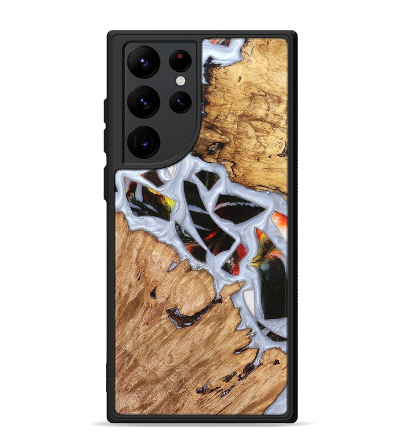 Galaxy S22 Ultra Wood Phone Case - Elodie (Stained Glass, 821766)