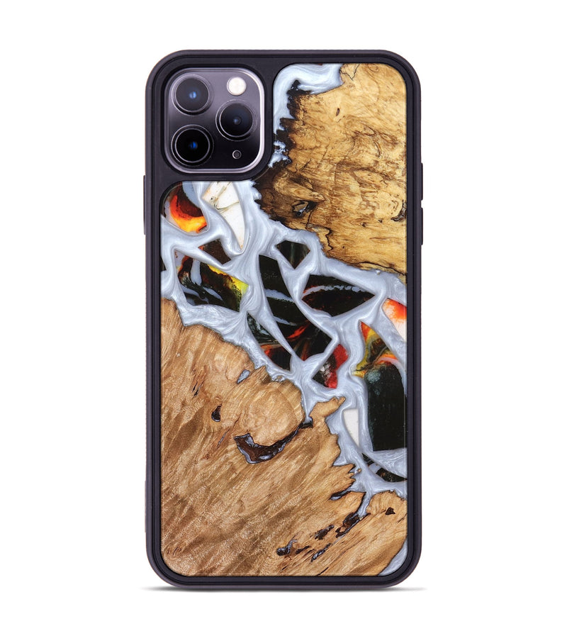 iPhone 11 Pro Max Wood Phone Case - Elodie (Stained Glass, 821766)