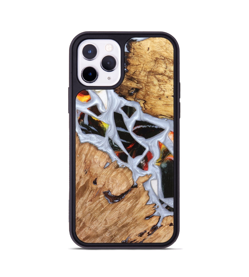 iPhone 11 Pro Wood Phone Case - Elodie (Stained Glass, 821766)