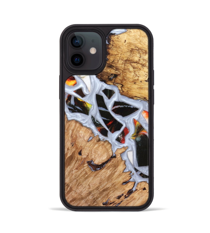 iPhone 12 Wood Phone Case - Elodie (Stained Glass, 821766)