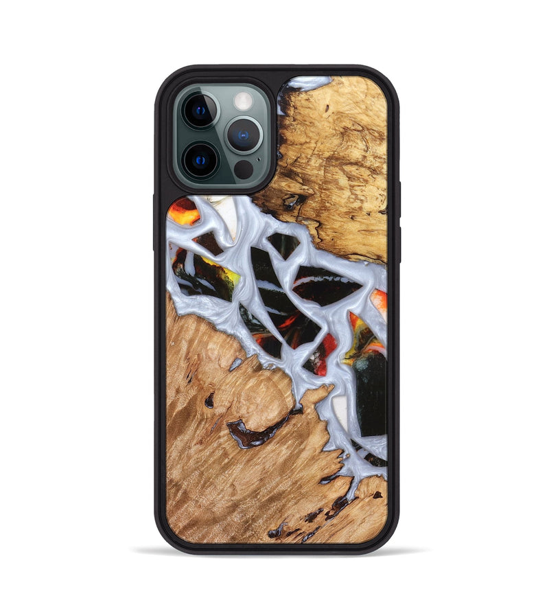 iPhone 12 Pro Wood Phone Case - Elodie (Stained Glass, 821766)